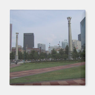 Centenial Olympic Park vid centrala Atlanta, Ga Magnet