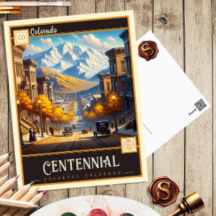Centennial, Colorado Postkort för Vintage Vykort