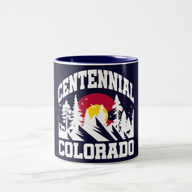 Centennial,Colorado Två-Tonad Mugg (Center)