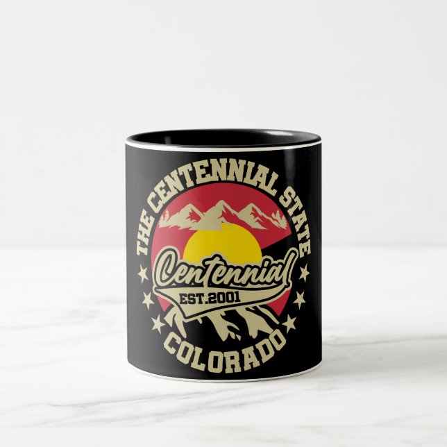 Centennial,Colorado Två-Tonad Mugg (Center)