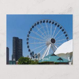 Centennial Ferris Wheel Tackkort med tack Vykort