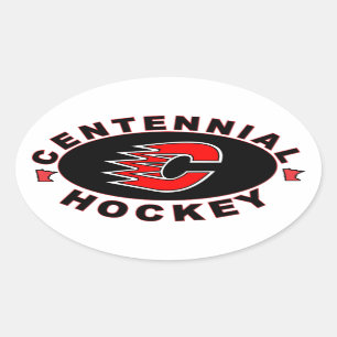 Centennial Hockey-Logotyp Ovalt Klistermärke