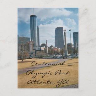 Centennial Park och Downtown Atlanta Vykort