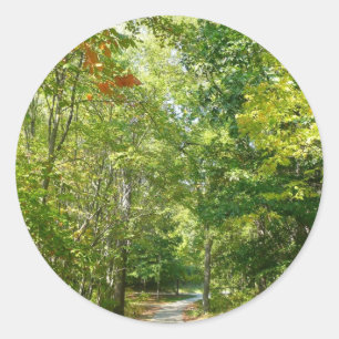 Centennial Wooded Path I Ellicott City Natur Runt Klistermärke