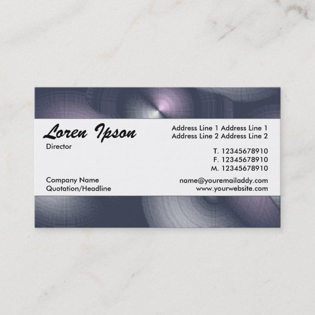 Center Band 104 Visitkort (Framsida)