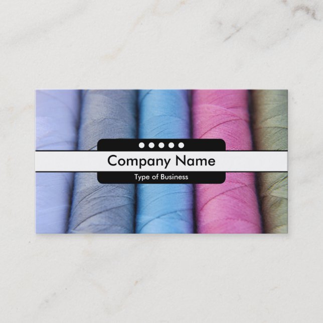 Center Band 5 Spots - rullar av bomull Visitkort (Framsida)