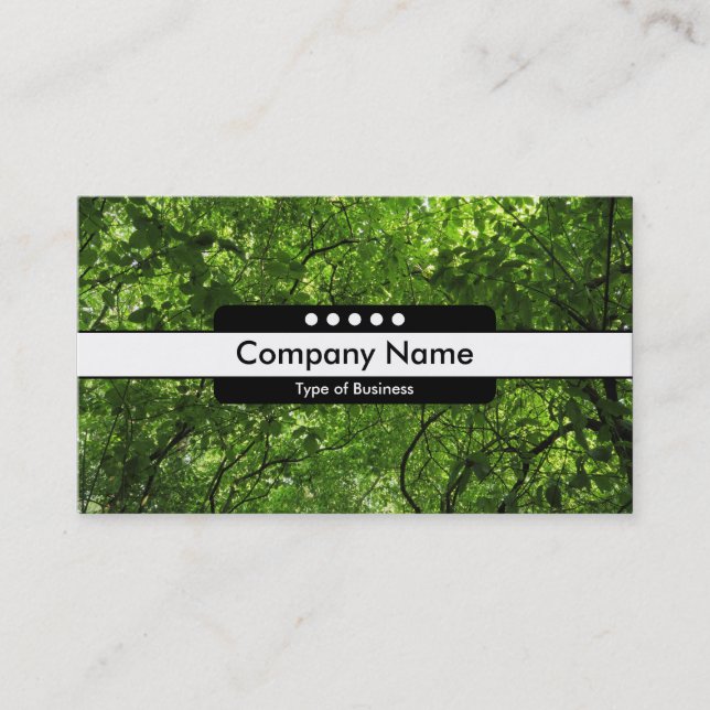 Center Band 5 Spots - Woodland Canopy Visitkort (Framsida)