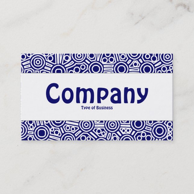 Center Band - Alien Circuits II - Mörk blått Visitkort (Framsida)