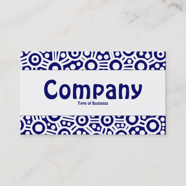 Center Band - Alien Circuits - Mörk blått Visitkort (Framsida)