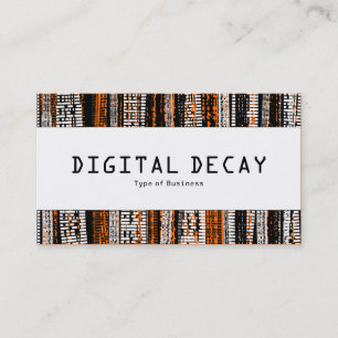 Center Band - Digital Decay - Orange Visitkort