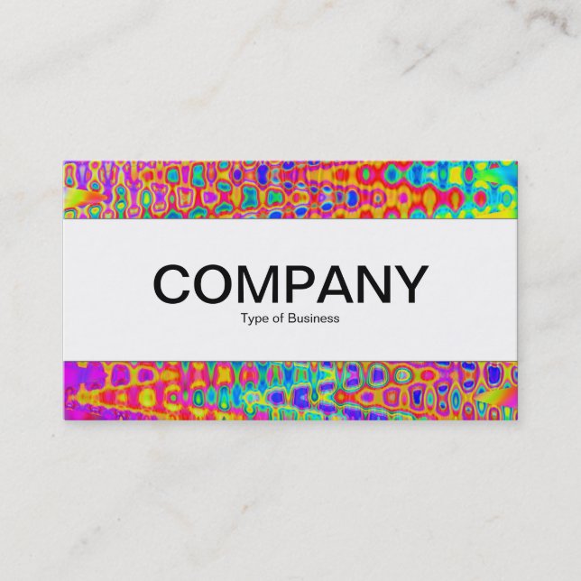 Center Band - färgad Abstrakt Visitkort (Framsida)