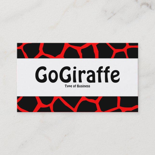 Center Band - GoGiraffe - Red FF0000 Visitkort (Framsida)