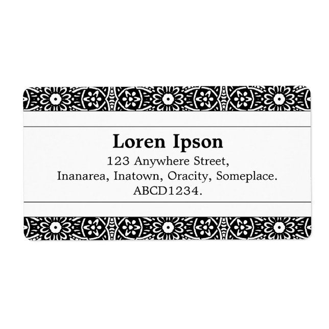 Center Band II - Geometric Flowers Fraktsedel (Framsidan)