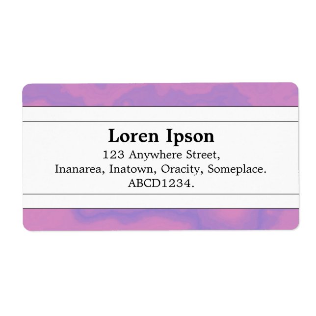 Center Band II - Lilac Marble Fraktsedel (Framsidan)