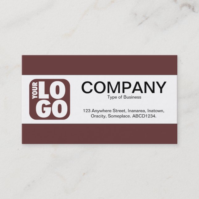 Center Band (Logotyp) - Brown 663333 Visitkort (Framsida)