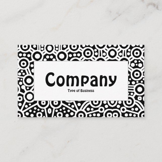 Center-etikett - Alien Curcuits II - svart Visitkort (Framsida)