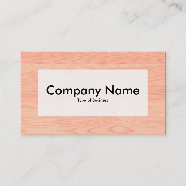 Center-etikett v3 - Wood 05 Visitkort (Framsida)