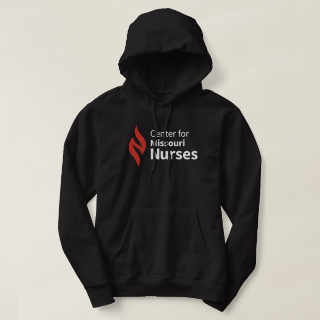 Center for Missouri Nurses svart hoodie (Design framsida)