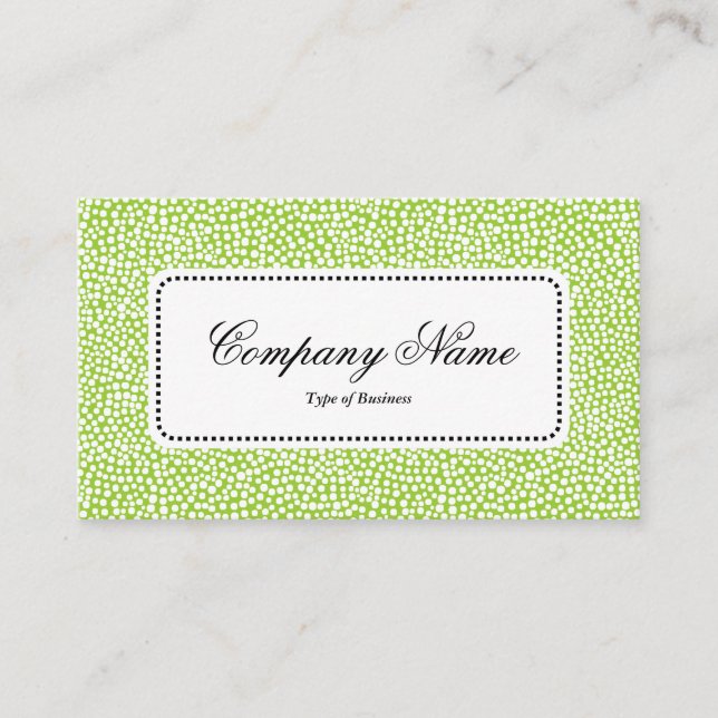 Center Label v5 - Slumpmässiga fläckar - Martian G Visitkort (Framsida)