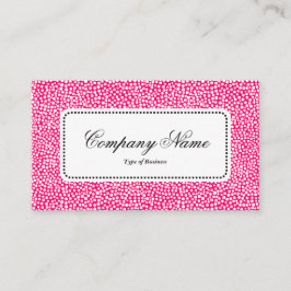 Center Label v5 - Slumpmässiga fläckar - Neon Red Visitkort