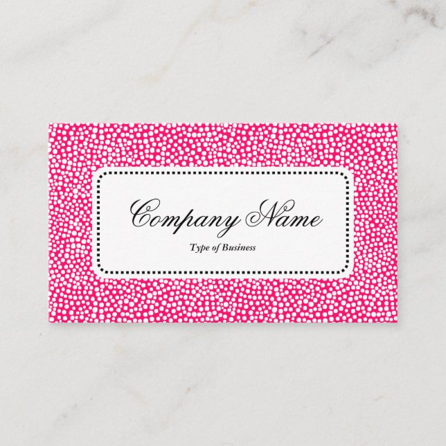 Center Label v5 - Slumpmässiga fläckar - Neon Red Visitkort (Framsida)