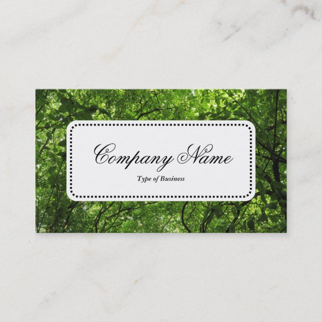 Center Label v5 - Woodland Canopy Visitkort (Framsida)