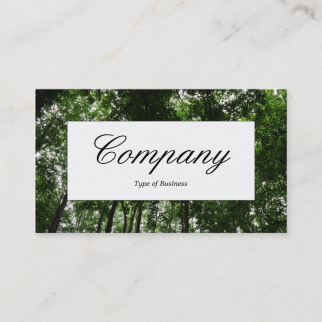 Center Label - Woodland Canopy 01 Visitkort (Framsida)