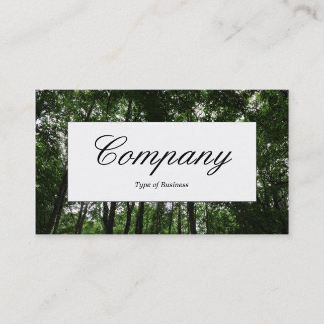 Center Label - Woodland Canopy 02 Visitkort (Framsida)