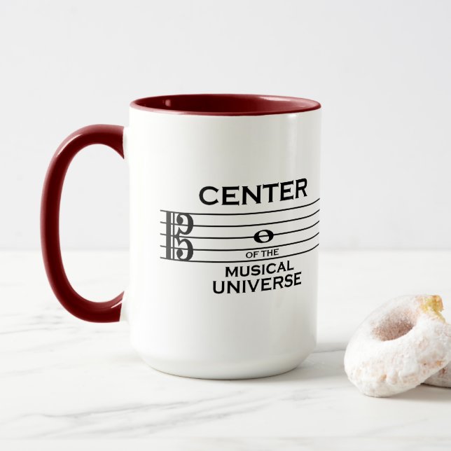 Center of the Musical Universe Alto Clef 15oz Mugg (Med munk)