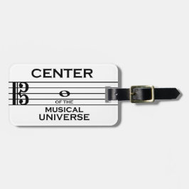 Center of the Musical Universe Alto Clef Design Bagagebricka