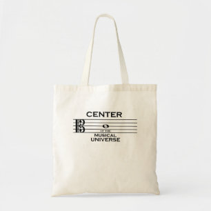 Center of the Musical Universe Alto Clef Design Tygkasse
