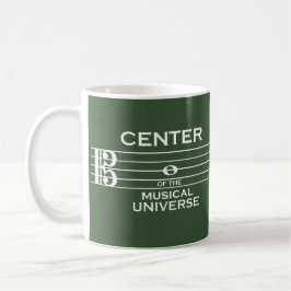 Center of the Musical Universe Alto Clef Grönt Kaffemugg