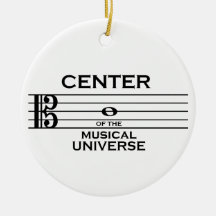 Center of the Musical Universe Alto Clef Ornament