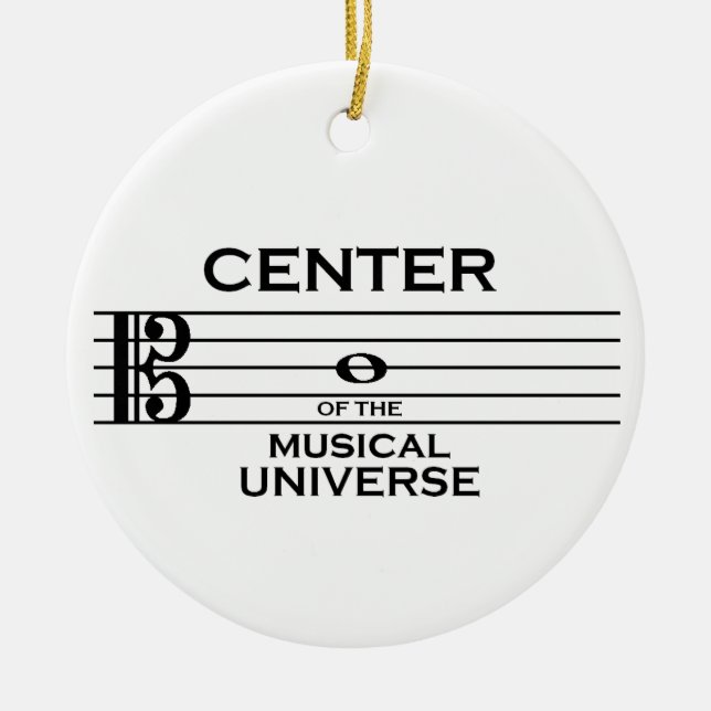 Center of the Musical Universe Alto Clef Ornament (Framsidan)