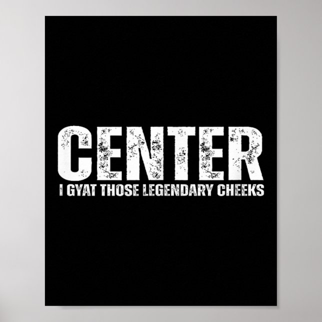 Center offensiv linjespelare _ Rollig fotbollsatle Poster (Framsidan)