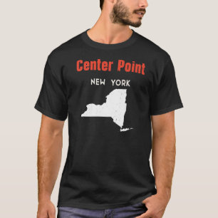 Center Point New York USA State America Travel New T Shirt