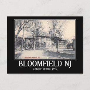 Center School, Bloomfield NJ, 1910 Vintage Vykort