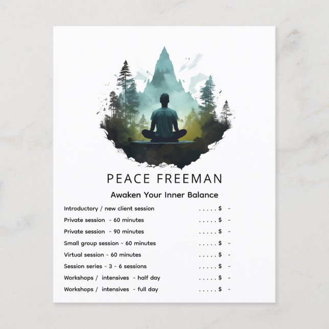 Center Within | Skogsmeditation Flygblad (Framsidan)