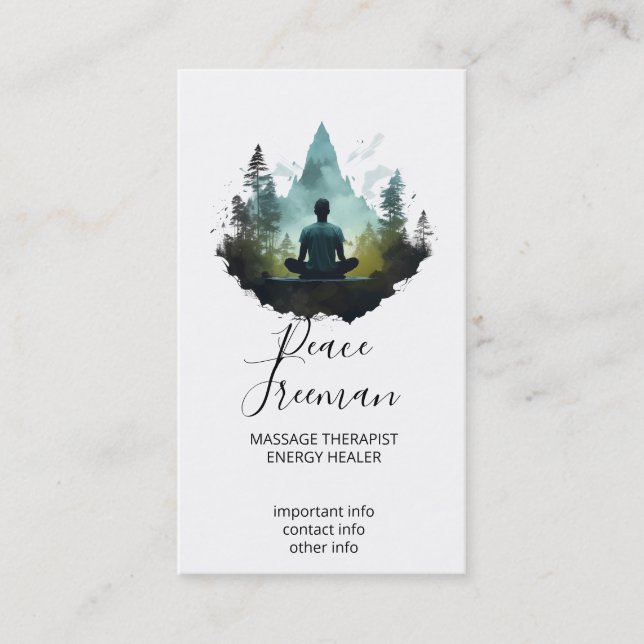 Center Within | Skogsmeditation Visitkort (Framsida)