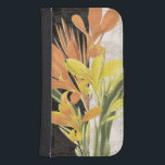 Centerstycke I Samsung S4 Plånboksfodral<br><div class="desc">Blommigt</div>