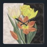 Centerstycke II Fyrkantig Klocka<br><div class="desc">Blommigt</div>