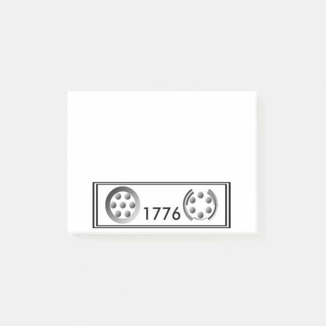 Centesimal 1776 av Kenneth Yoncich Post-it Block (Framsida)