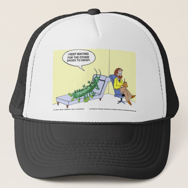 Centipede in Therapy Funny Gifts Tees Mugg e.d. Keps (Framsida)