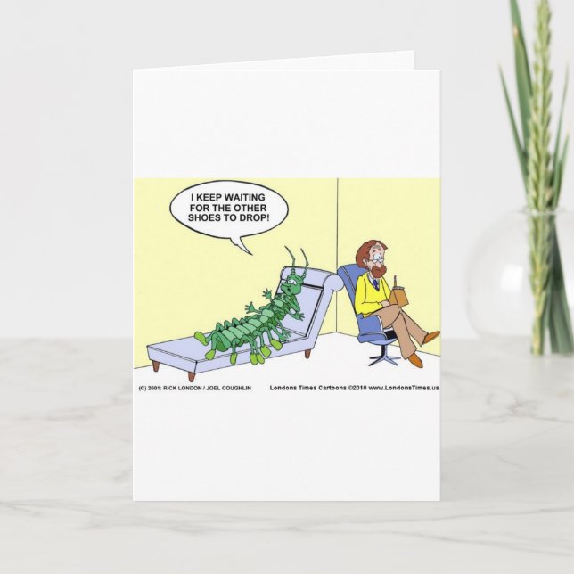 Centipede in Therapy Funny Gifts Tees Muggar e.d. Kort (Framsida)