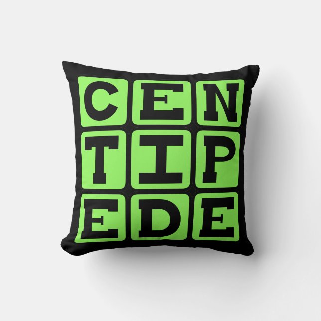 Centipede, Insekt med många Ben Kudde (Framsida)