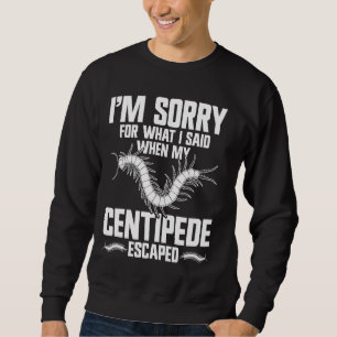 Centipede Owner Arthropod Insekt Suppories Giant Lång Ärmad Tröja