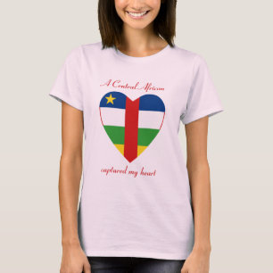 Centrafrique Flag Sweetheart T-Shirt