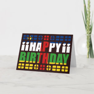 Centrafrique Flagga Birthday Card Kort