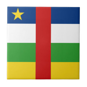 Centrafrique Flagga Keramisk Platta Kakelplatta