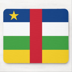 Centrafrique flagga Mousepad Musmatta